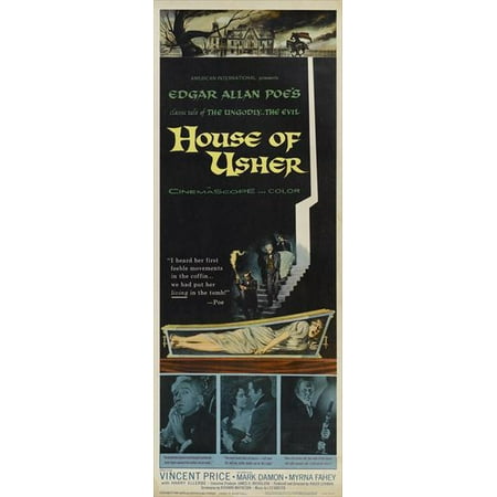 House of Usher POSTER (14x36) (1960) (Insert Style A)