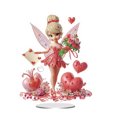 thumbnail image 1 of 5D DIY Art Decoraciones Mesa Kits Adornos para Kit Forma Especial Acrílico Casa Rosa, 1 of 9
