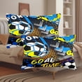 thumbnail image 5 of WASFDN Kids Duvet Cover Football Bedding Set for Children Boys 3D Printed Soccer Quilt Cover Set with 2 Pillowcases Sports Theme Comforter Cover 3Pcs,Twin Size,Style B, 5 of 7