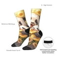 thumbnail image 4 of Haiem Cute Panda Sunflower Pattern Crew Socks – Soft & Durable Moisture-wicking Socks, Stay-Up Fit for Business, Work, and Casual Wear Size 5-11, 4 of 6
