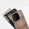 thumbnail image 4 of Plaid For All iPhone Series Protective Phone Case Classic Pattern Brown Tan, 4 of 7