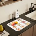 thumbnail image 5 of Yayeee Dish Drying Mat for Kitchen Counter 16" x 18" Microfiber Super Absorbent Coffee Decorative Pad, Various Toasts, 5 of 9