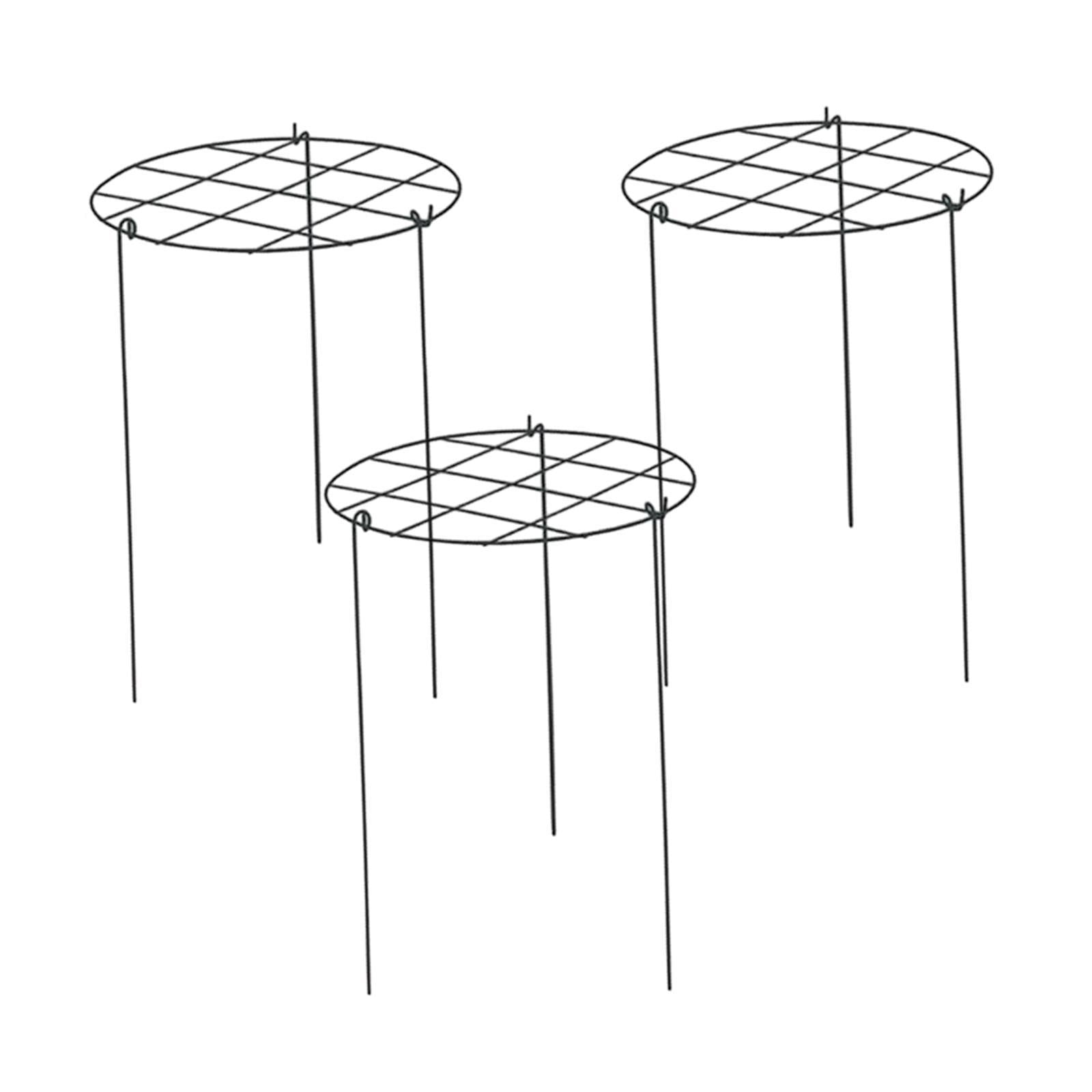 oshhni 3 Pieces Peony Cages and Supports Metal for Hydrangea Vegetables Tall Plants Grids