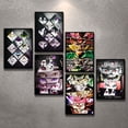 thumbnail image 2 of Figuras de Anime Naruto Dragon Ball, Goku, Kakashi, carteles con ojos en lienzo para pared, pintura artística, mural para decorar la habitación de los niños y el hogar, 2 of 5