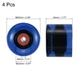 thumbnail image 2 of Unique Bargains Roues de Longboard 60 mm avec Roulements ABEC-9 Roues de Rue pour Planches à Roulettes Cruiser 80 A, Bleu Clair Rouge, Lot de 4, 2 of 4