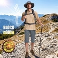 thumbnail image 5 of liyiyiyia Hiking Pants for Men Cargo Capris Lightweight Quick Dry Outdoor Shorts with 5 Pockets, 5 of 10