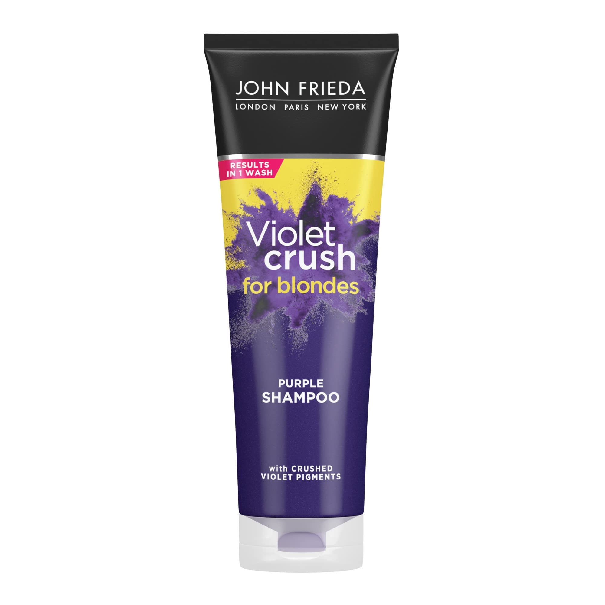 John Frieda Violet Crush Purple Shampoo for Brassy Blonde Hair, 8.3 fl oz