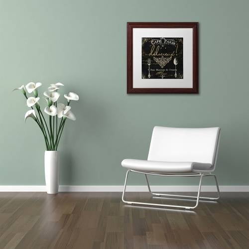 Trademark Fine Art "La Cuisine III" Canvas Art by Color Bakery White Matte, Wood Frame