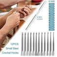 thumbnail image 4 of WINDLAND Crochet Hook 58pcs Set Silicone and Aluminum Material Crochet Needle 0.6mm-6mm, 4 of 6