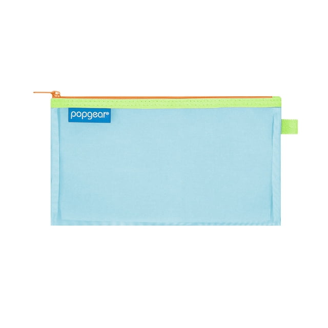 Bolsa Popgear con Cierre, Tamaño Cheque, Color Azul
