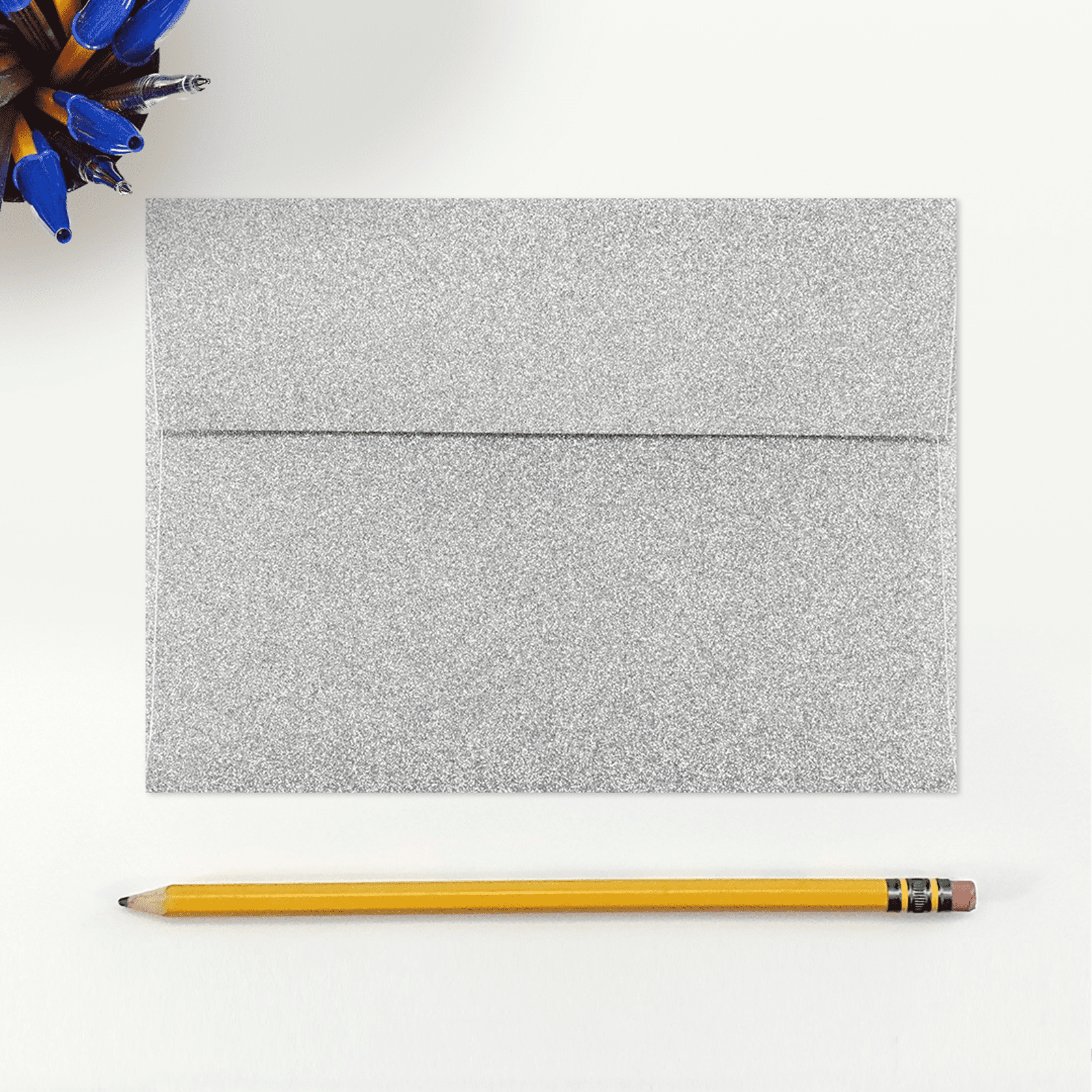 LUXPaper A7 Invitation Envelopes, 5 1/4 x 7 1/4, Silver Sparkle, 1000/Pack