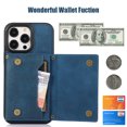 thumbnail image 3 of Tarise iPhone 13 Pro Wallet Case Cover for Women Men, iPhone 13 Pro Case with Strap, Glitter PU Leather Crossbody Strap RFID Blocking Magnetic Clasp Phone Case for iPhone 13 Pro 6.1 inch 2021, Blue, 3 of 8