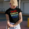 thumbnail image 2 of Father, Grandpa, Veteran, Legend, Royal Blue T-Shirt, XL, 2 of 5