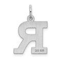 thumbnail image 3 of Pendentif Breloque Collier Monogramme Initiale Lettre R Délicat en Argent Sterling 925, 3 of 7
