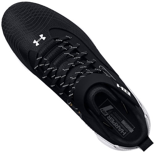 Under Armour Boys Youth Harper 7 Mid Rm Jr. Baseball Cleats Black