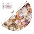 thumbnail image 5 of Kll 30" Christmas Tree Skirt Colorful Seashells Xmas Tree Skirts Mat For New Year Xmas Holiday Party Indoor Outdoor Home Decoration, 5 of 9