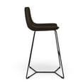thumbnail image 4 of Pemberly Row Vegan Leather Bar Height Stools (Set of 2) in Tobacco, 4 of 5