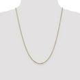 thumbnail image 2 of 14K Yellow Gold necklace Cable chain Round Diamond-cut 24 in 2.2 mm, 2 of 5