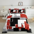 YST Kids Abstract Geometric Comforter Set Sequins Buffalo Check Twin
