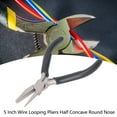 thumbnail image 4 of Wire Looping , 5 Inch Easy Operation Half Round Nose  Carbon Steel Jaw  For DIY Jewelry Making, 4 of 8