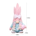 thumbnail image 3 of Easter Gnome Bunny, Handmade Swedish Tomte Plush Rabbits with Easter Egg and Carrot, Suitable for Easter Decoration Household Ornaments Spring Decor Gifts, 3 of 9
