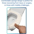 thumbnail image 3 of Ristpal Soft Padded Toilet Seat Cushion with 2-Inch High-Density Foam & Waterproof PU Fabric, U-Shape Padded Toilet Cushion - Secure Hook & Loop Tape, Fits Standard/Elongated Toilets (Beige), 3 of 6