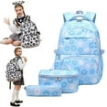 thumbnail image 1 of Donut Printed School Backpack For Girls Backpack With Lunch Box Lightweight Water Kids Bookbags Set, 1 of 1