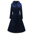 thumbnail image 5 of CAIXIA Women's Vintage Tea Dress Fall Fit and Flare 3/4 Sleeve Elegant Cocktail Party Formal Church Dresses 2026,Blue, 5 of 6