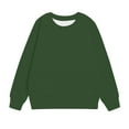 thumbnail image 4 of Fmbrln Girls Casual Solid Sweatshirts Long Sleeve Crew Neck Pullover Sweatshirts Fall Winter Fashion Clothes for Kids 1-11Y, 4 of 5