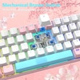 thumbnail image 6 of RK-T60 Wired 60% TKL Mechanical Gaming Keyboard  Rainbow Backlight -Compact NKRO Linear Red  ABS Keycap  Honeycomb Mice Coiled   for  Laptop /PC/WIN Gamer, 6 of 7
