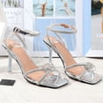 thumbnail image 1 of Zapatos de verano para mujer Correa con hebilla Tacones altos finos Sandalias con punta abierta Zapatos de fiesta Wmkox8yii  shjk7624, 1 of 6