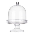 thumbnail image 1 of 10pcs Mini Tray Type Cake Stand - Cupcake Box Wedding Favor Party Plastic Candy Box, 1 of 4