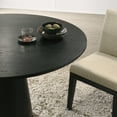 thumbnail image 6 of Roundhill Furniture Rocco Contemporary Pedestal Dining Table, Ebony, 6 of 8