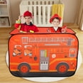 thumbnail image 6 of Pop Up Fire Truck Play Tent for Toddler Waterproof Foldable Firetruck Tent Toy Easy Set Up Educational Play Firefighter Tent With Steel Ring for Indoor and Outdoor, 6 of 9