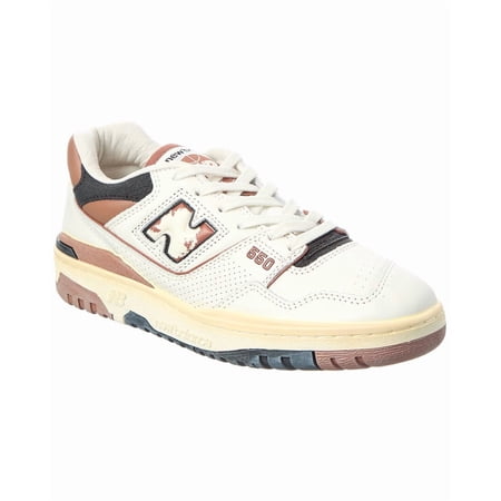 New Balance 550 Leather Sneaker, 10, Brown