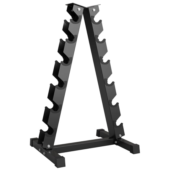 GARVEE 6 Tier Dumbbell Rack Stand Only,Heavy Duty Steel Weight Rack for Home Gym,800Lbs Weight Capacity