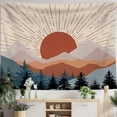 thumbnail image 4 of Boho Bohemian Tapestry Wall Hanging Sunset Mountain Tapestries for Bedroom Forest Tree Tapestry for Home Decor 60Wx79L, 4 of 6