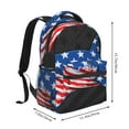 thumbnail image 2 of Fotbe Shark With USA Flag Pattern Casual Backpack for School, Travel, and Outdoor Activities - Durable, Lightweight, and Comfortable, 2 of 5