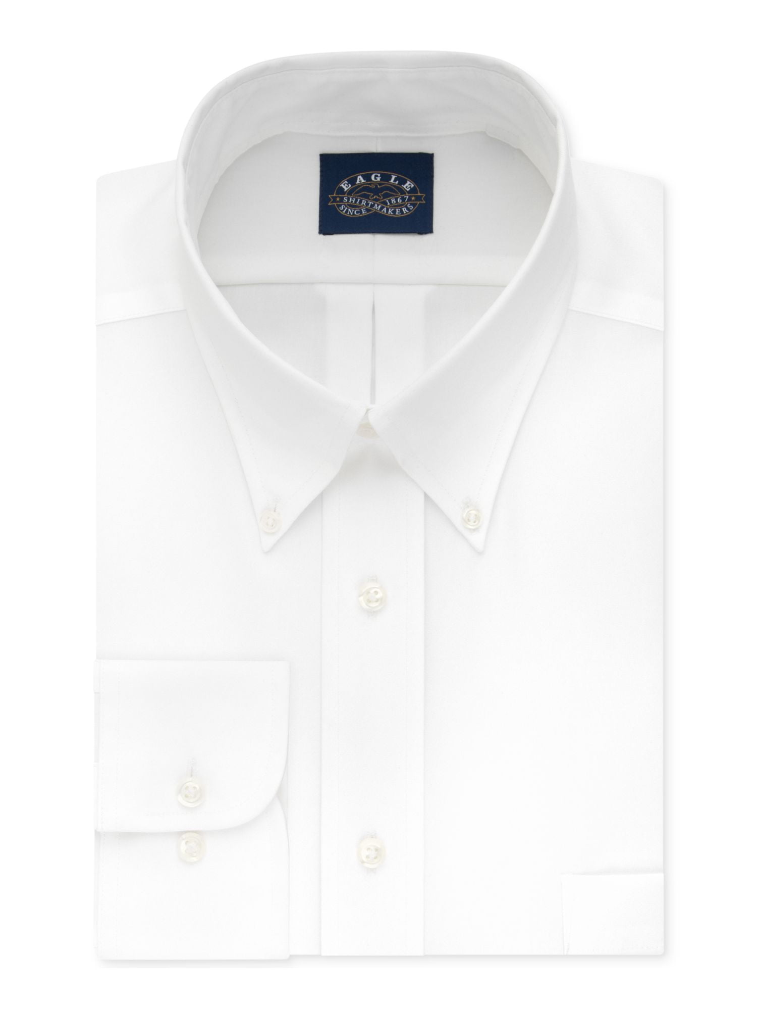 EAGLE Mens White Collared Dress Shirt 18.5 35\36