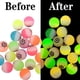 thumbnail image 2 of 24 piezas de globos oculares que brillan en la oscuridad, bolas brillantes de Halloween que rebotan para truco o trato o regalos de Halloween, 2 of 5