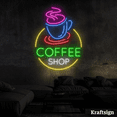 thumbnail image 4 of Craftnamesign Coffee Shop Neon Sign, Coffee Shop Decor, Coffee LED Signage, 4 of 4