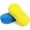 Blue,yellow, variant on chasenew 2 Pcs Large Microfiber Car Wash Sponge for Cleaning, Non Scratch Microfiber Sponges for Car Washing Supplies, Trucks and Motorcycles (Blue,Orange)