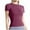 Red, variant on Ltctricy Workout Tops for Women Short Sleeve Crew Neck Athletic Tees Tight Yoga Sports Shirts