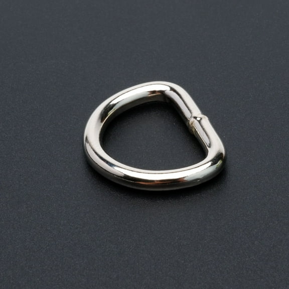 Country Brook Design® 3/4 Inch Nickel Plated Welded D-Rings, 50 Pack