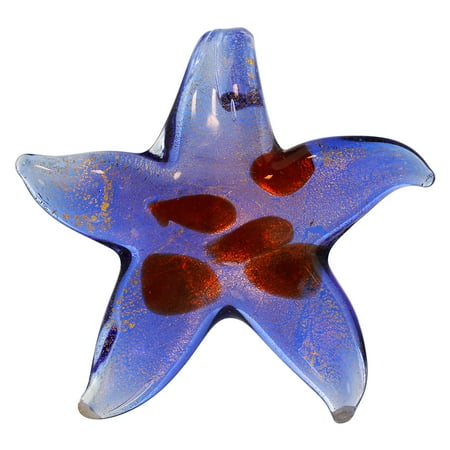 Gem Avenue Star Fish Shaped Millefiori Glass Pendant