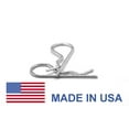 thumbnail image 1 of .08 x 1 3/16 Hitch Pin Clip / Hairpin Cotter - USA Low Carbon Steel Zinc Plated Pk 3000, 1 of 1