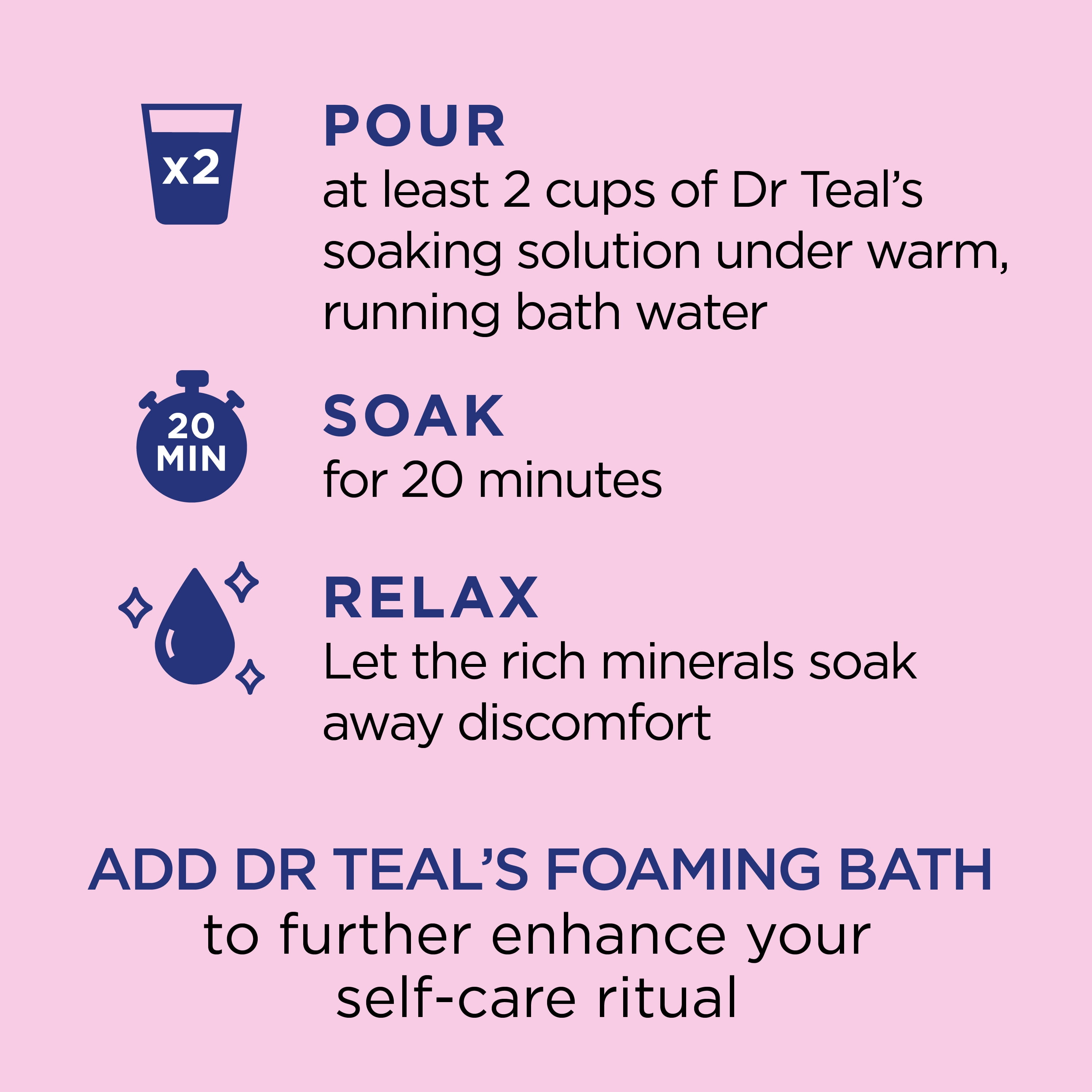 Dr Teal's Pure Epsom Salt Menstral Relief Soaking Solution, 3 lbs