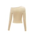 thumbnail image 3 of Trajes de camisa de primavera Ropa de corte regular Mujer de moda Tops con hombros descubiertos SG, 3 of 7