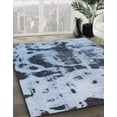 thumbnail image 2 of Ahgly Company Indoor Round Abstract Azure Blue Abstract Area Rugs, 8' Round, 2 of 6
