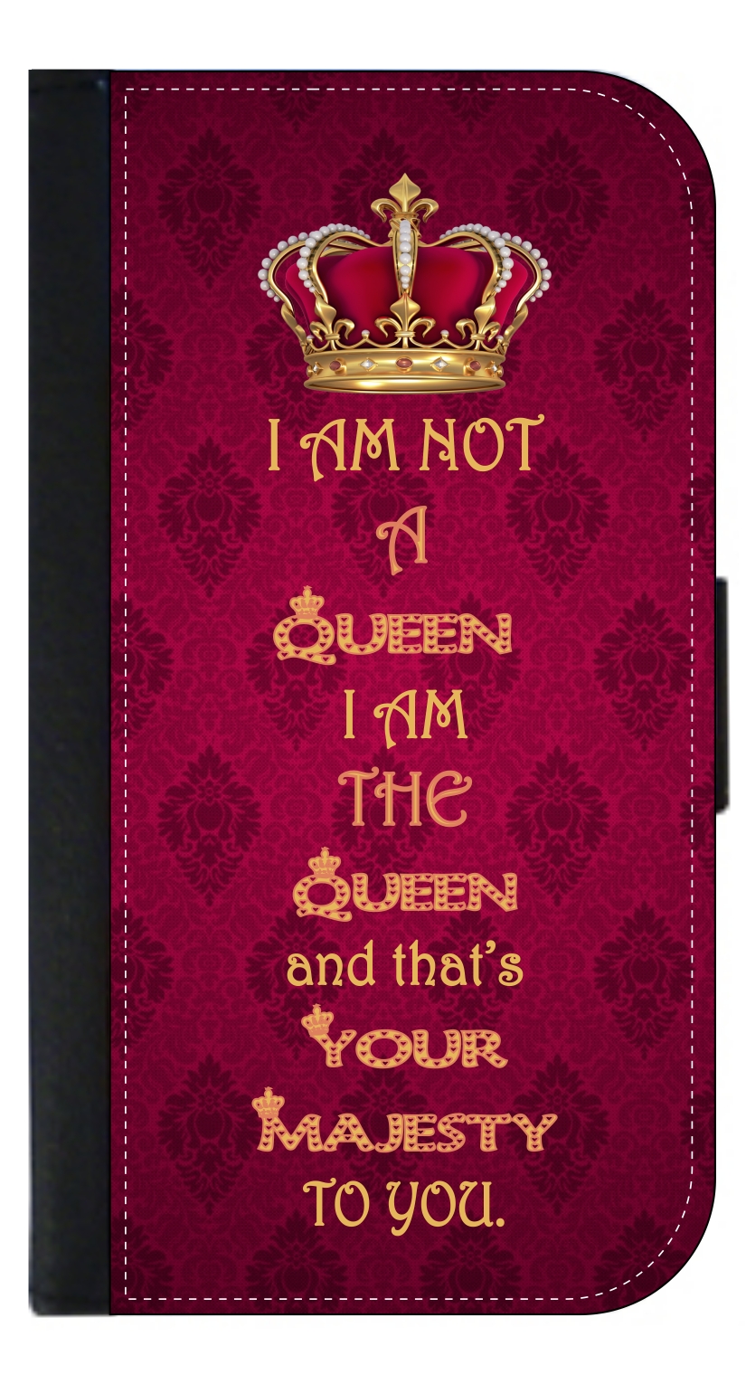 Queen Majesty Quote Galaxy s10p Case - Galaxy s10 Plus Case - Galaxy s10 Plus Wallet Case - s10 Plus Case Wallet - Galaxy s10 Plus Case Wallet - s10 Plus Case Flip Cover - image 1 of 3